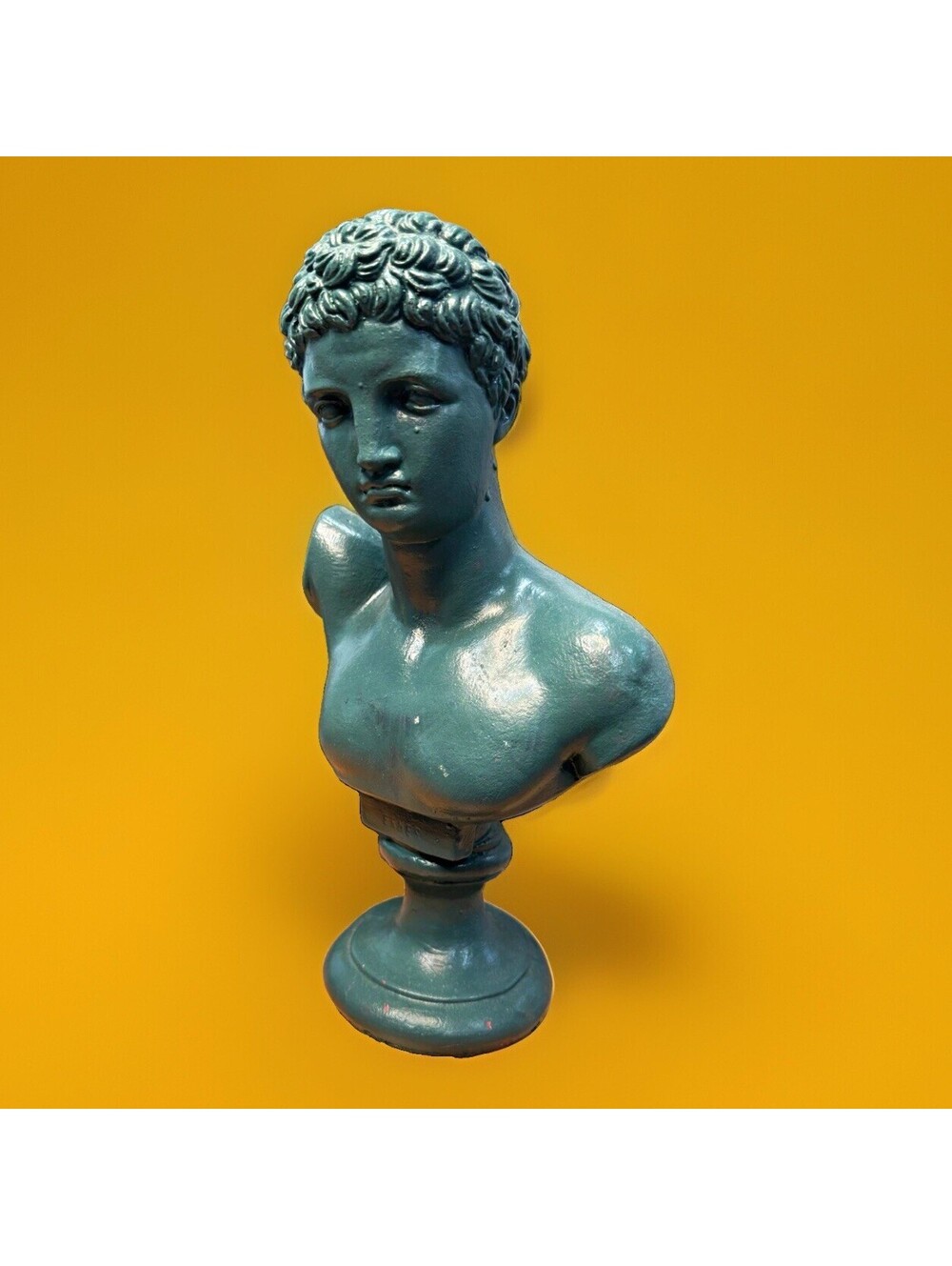 Large Vintage 50s Composite Lifesize Bust Of Capitoline Antinous Art Statue